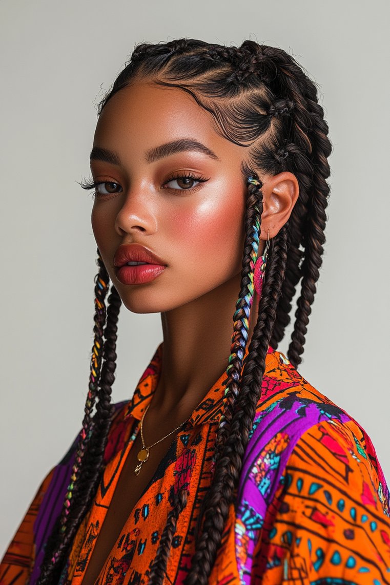 Multi-Directional Cornrows