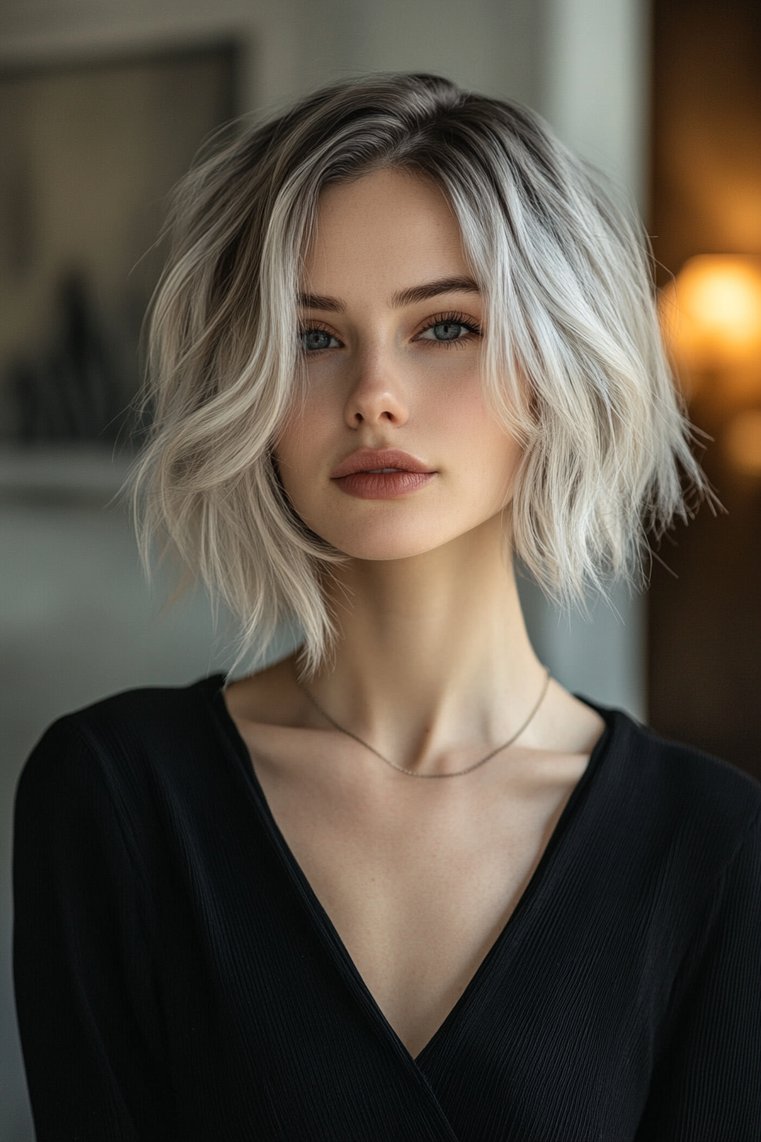 Ombre Gray Bob
