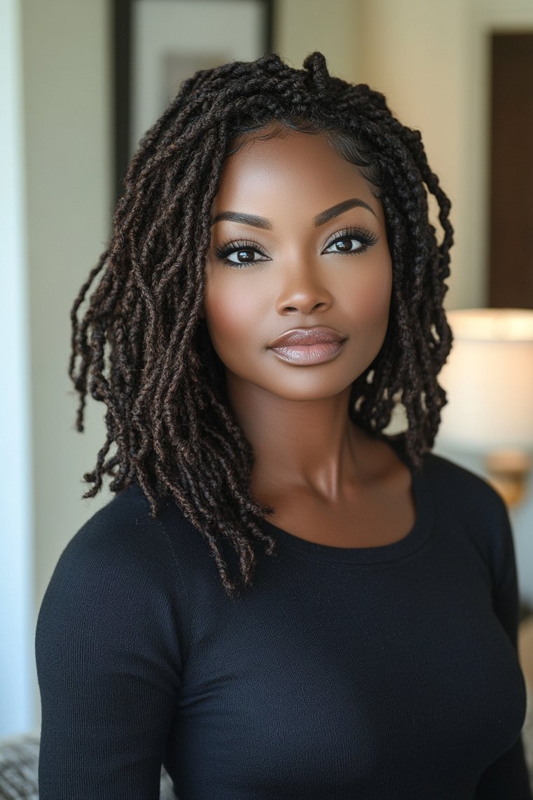 Passion Twists Styled for Everyday Wear