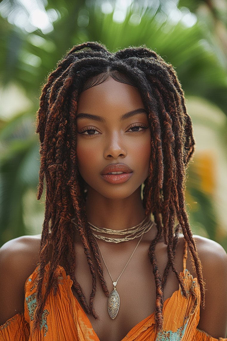 Passion Twists With Locs