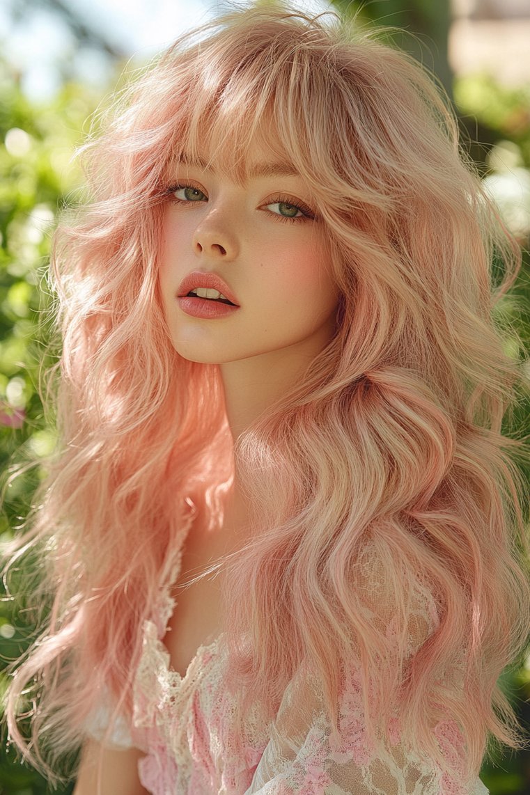 Pastel Strawberry Blonde Hair