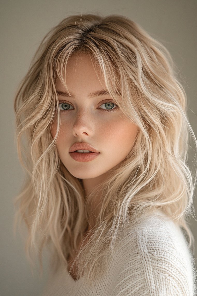 Pearl Blonde Highlights for Cool Undertones