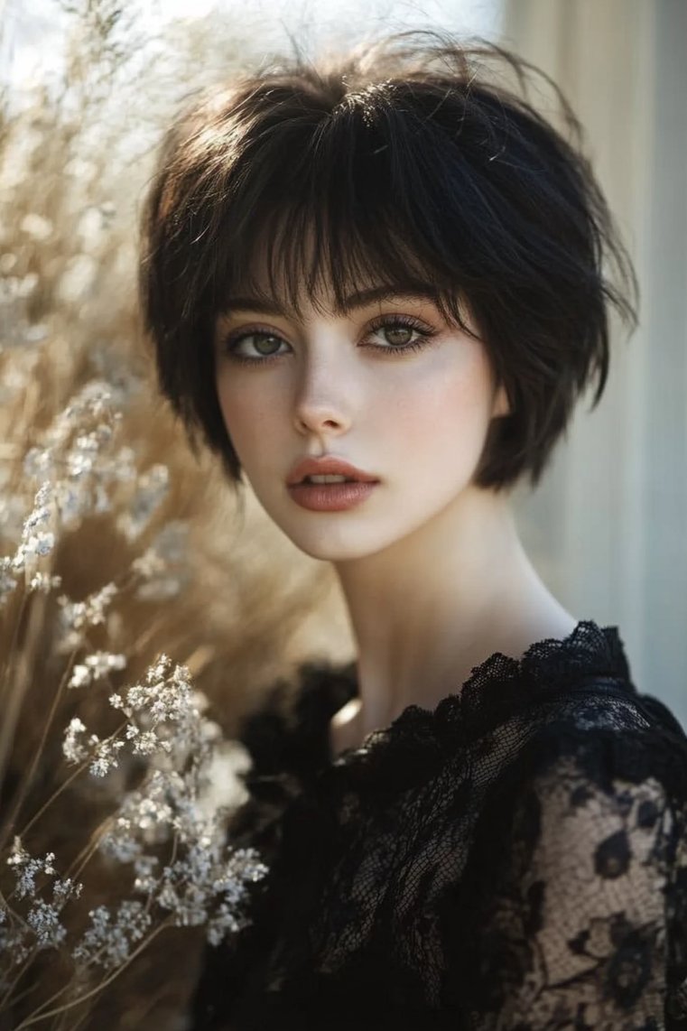 Pixie Cut With Bangs