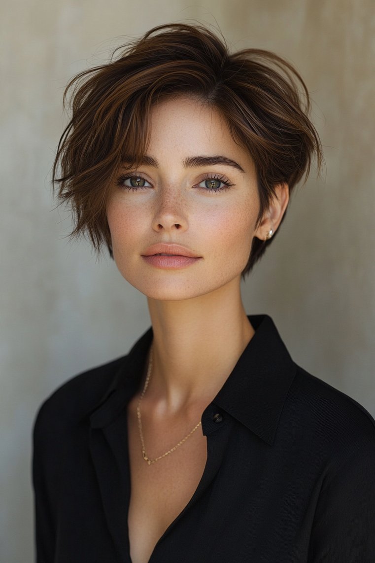 Pixie Cut With Long Layers