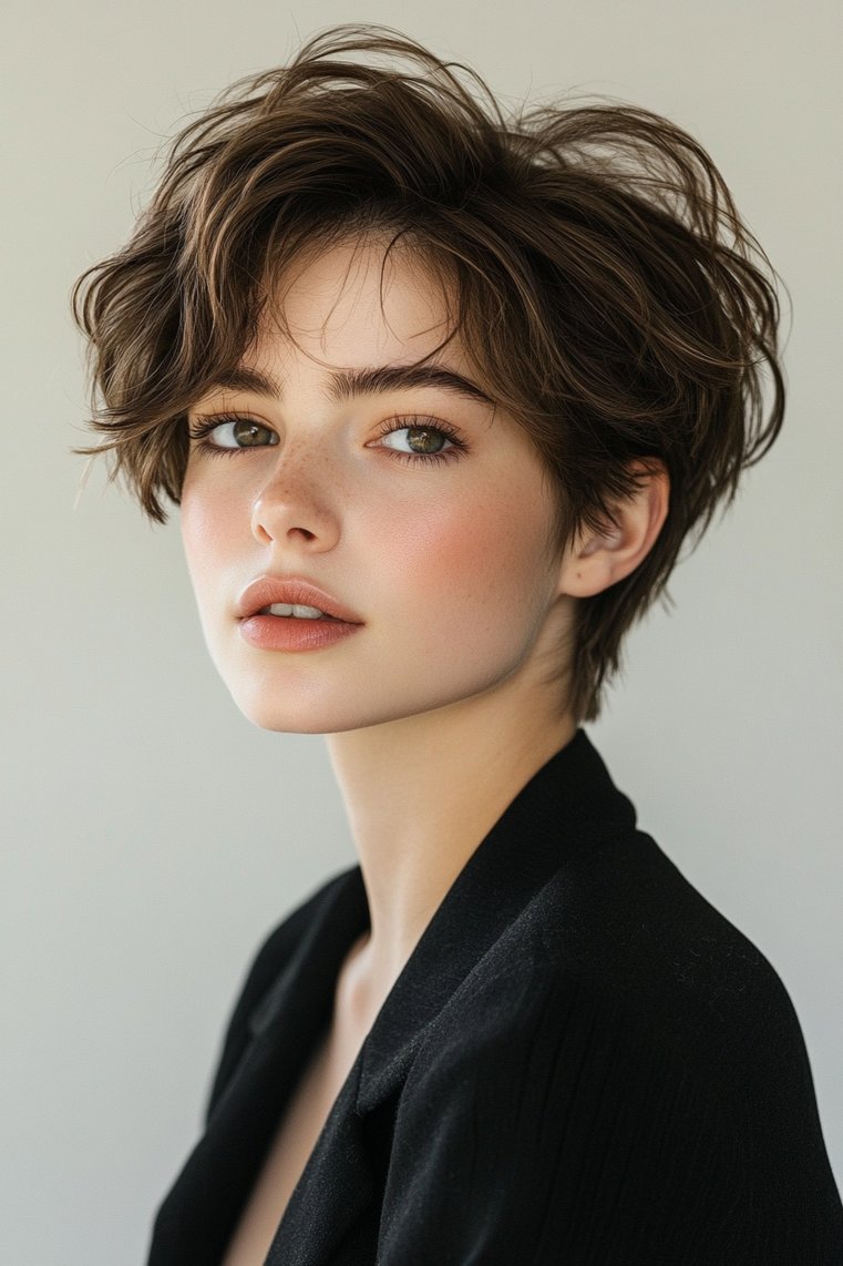 Pixie Cut With a Soft A-Line