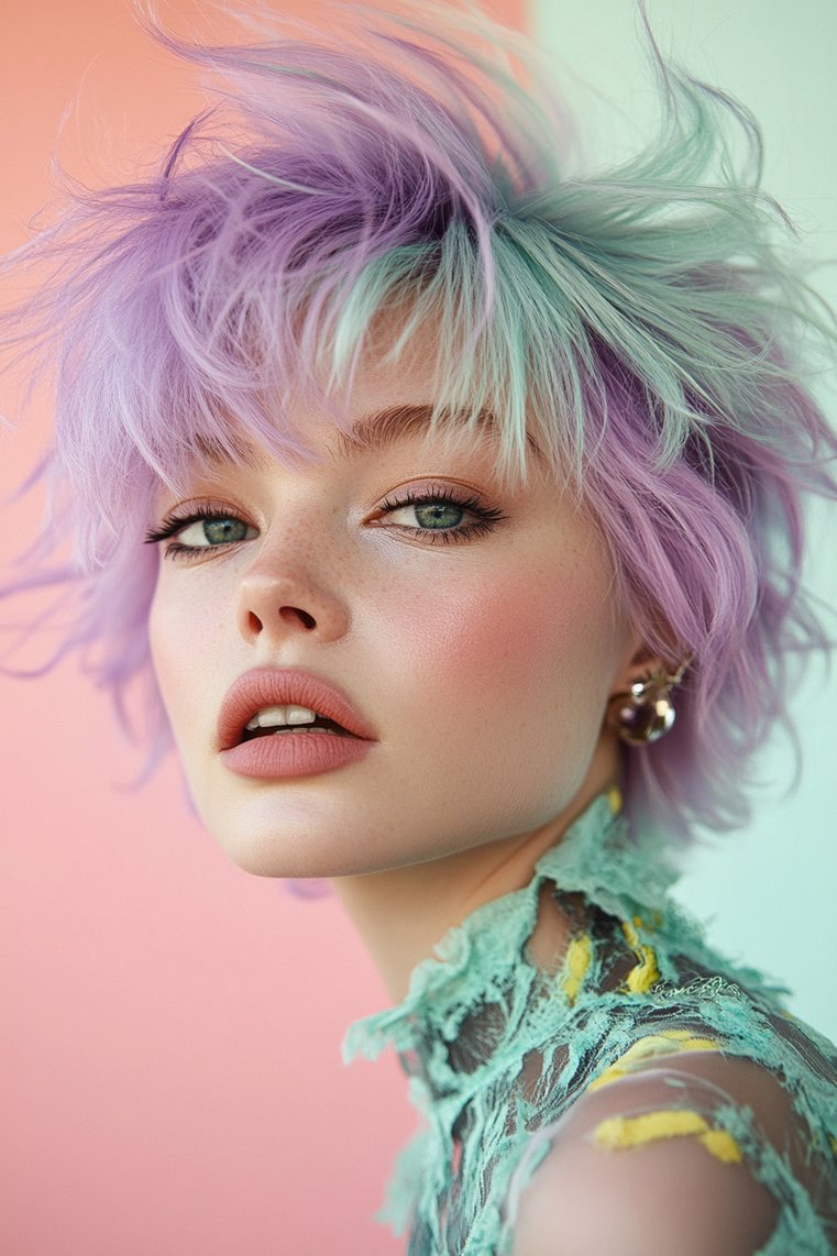 Pixie With Bright Pastels
