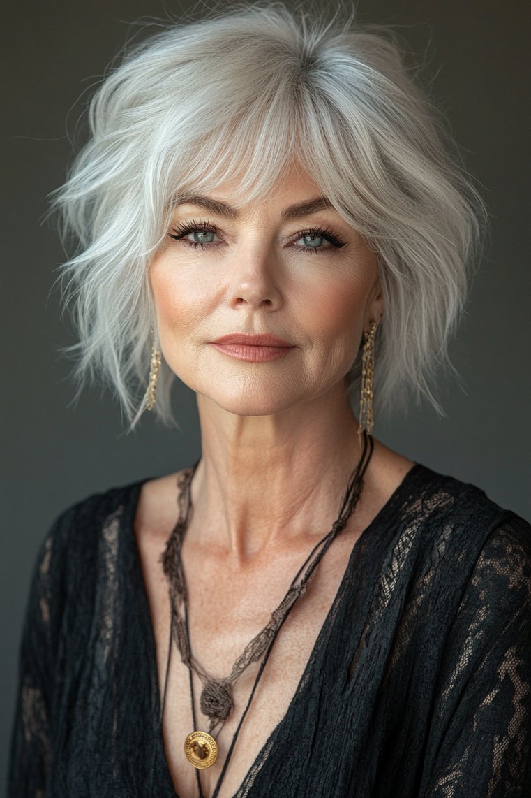 Pixie With Feathered Bangs
