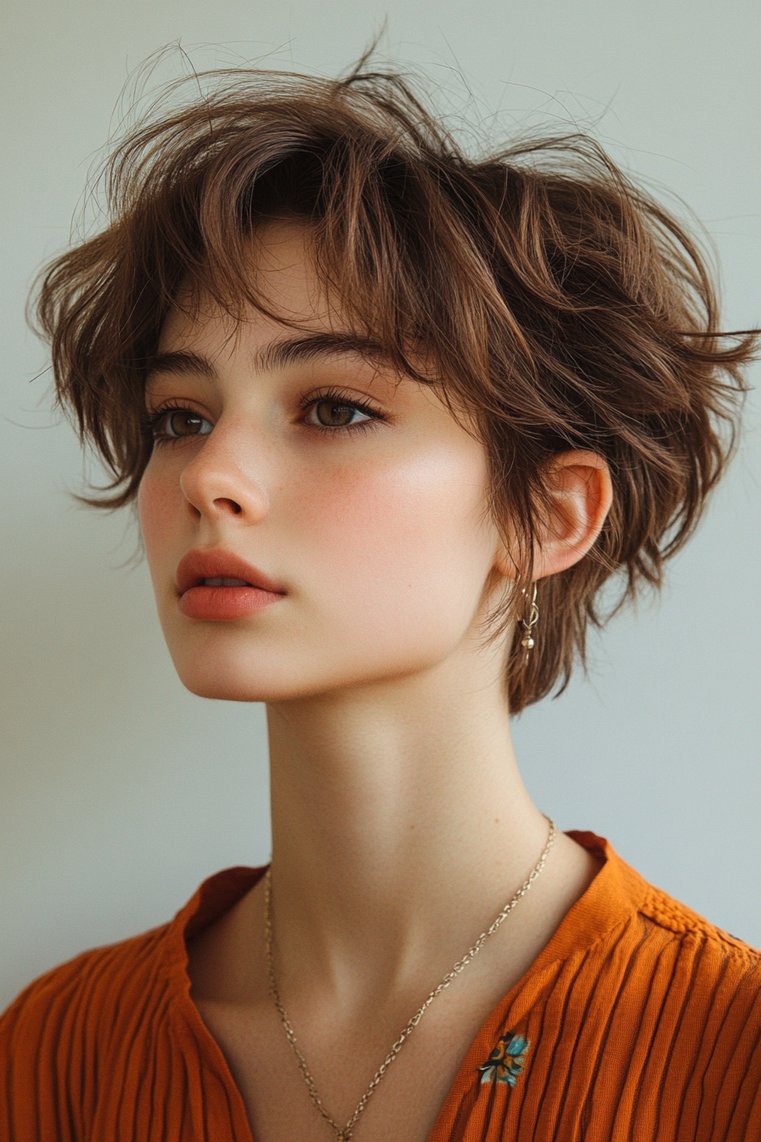 Pixie With Long Bangs