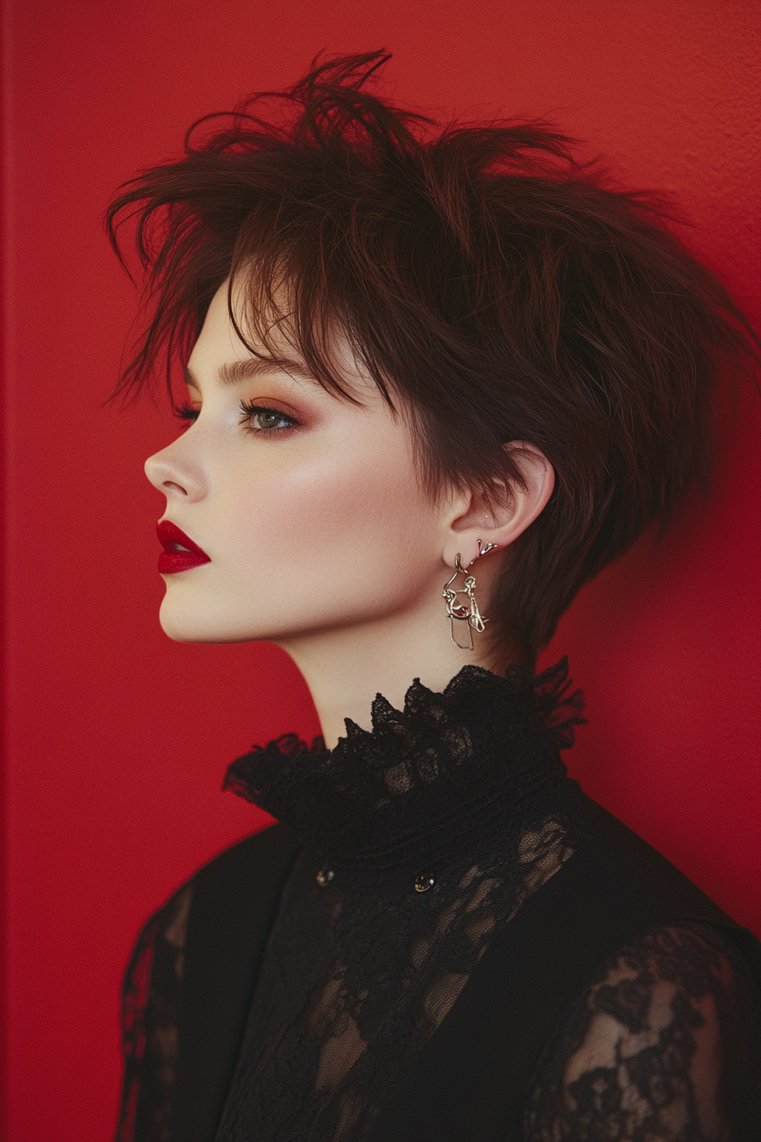 Pixie With a Feathered Back