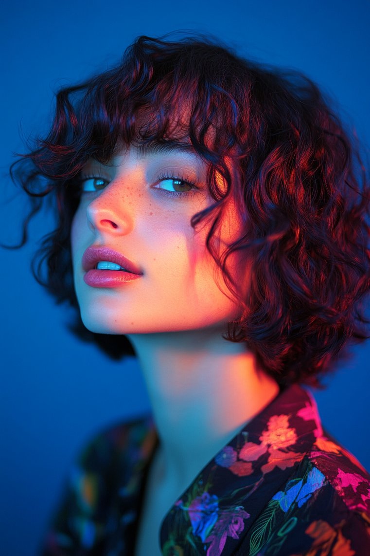 Playful Curly Bob