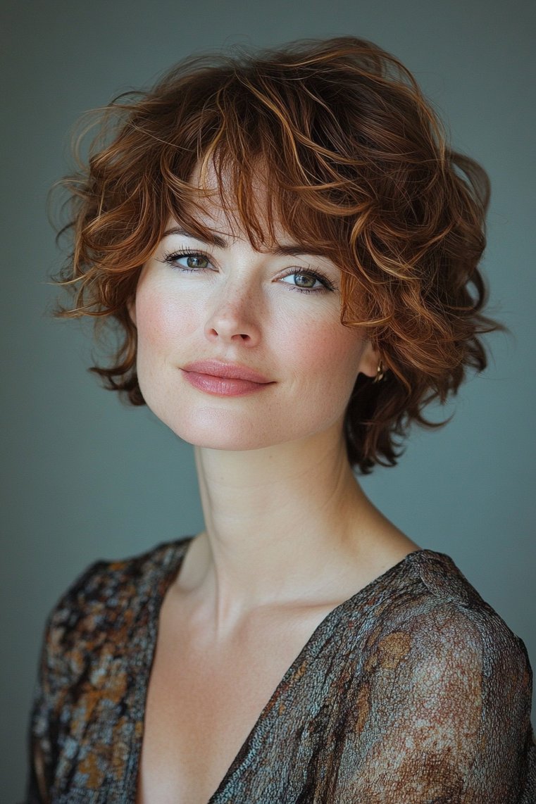 Playful Waves With a Tucked Behind the Ear Style