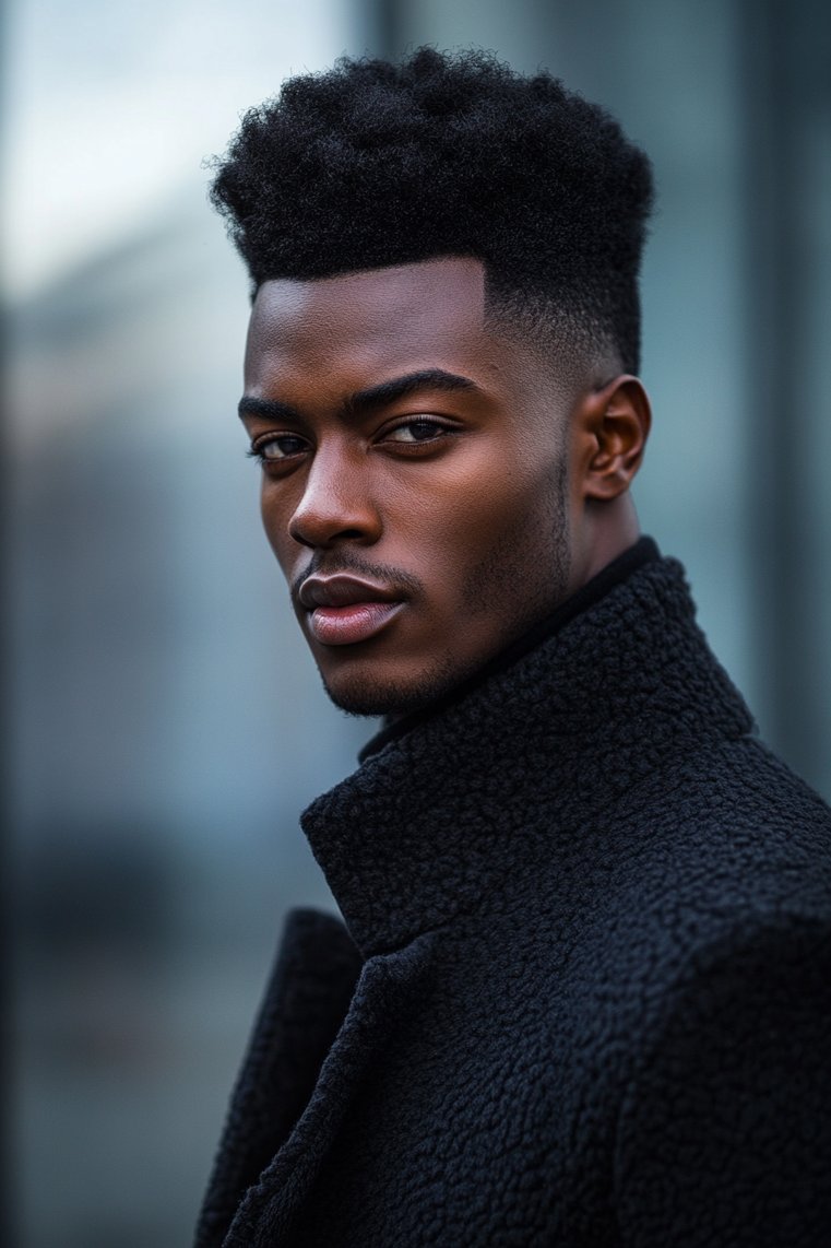 Pompadour With Fade
