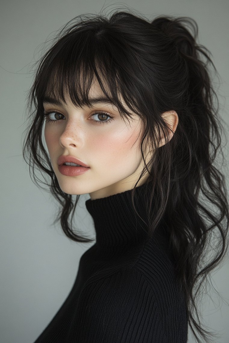 Ponytail With Bangs