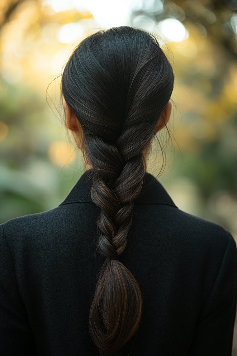 Ponytail With a French Braid