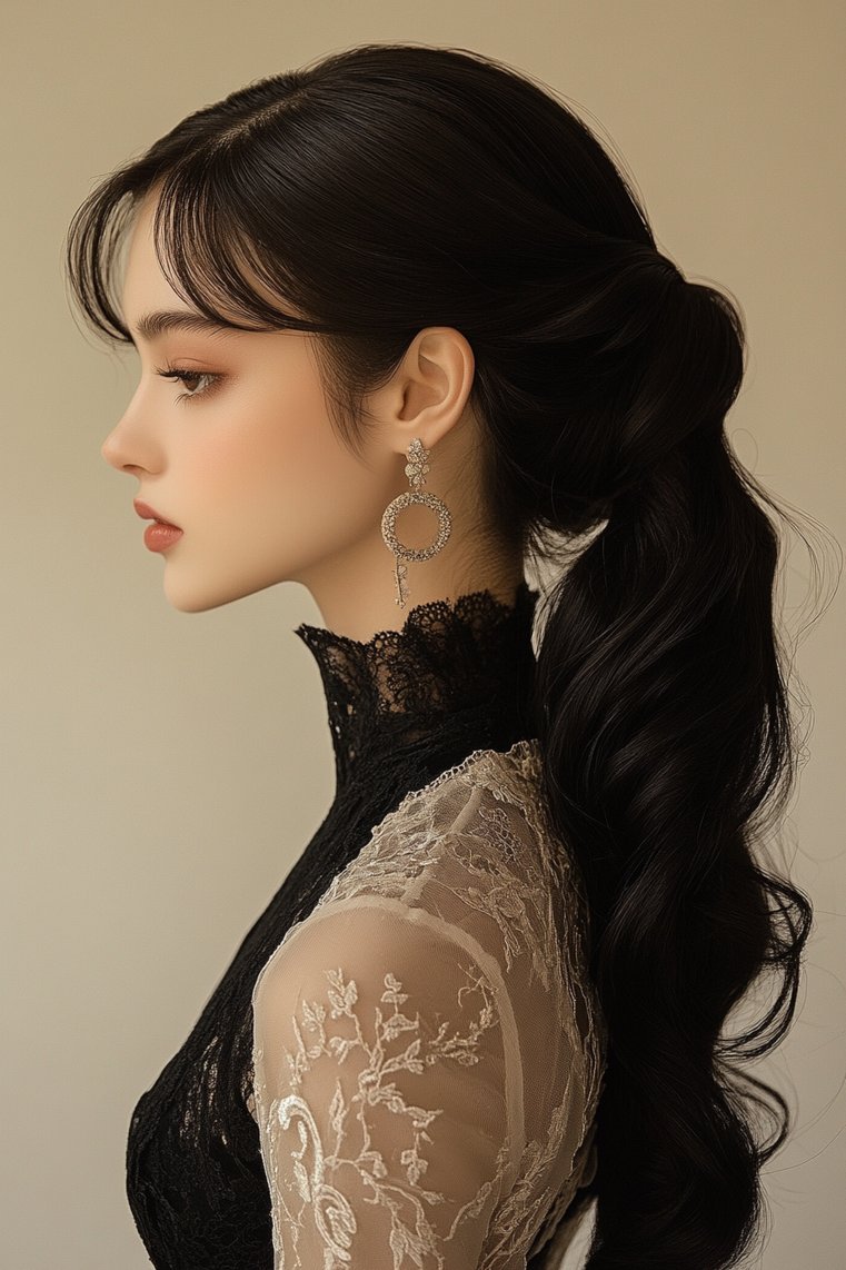 Ponytail With a Hair Donut