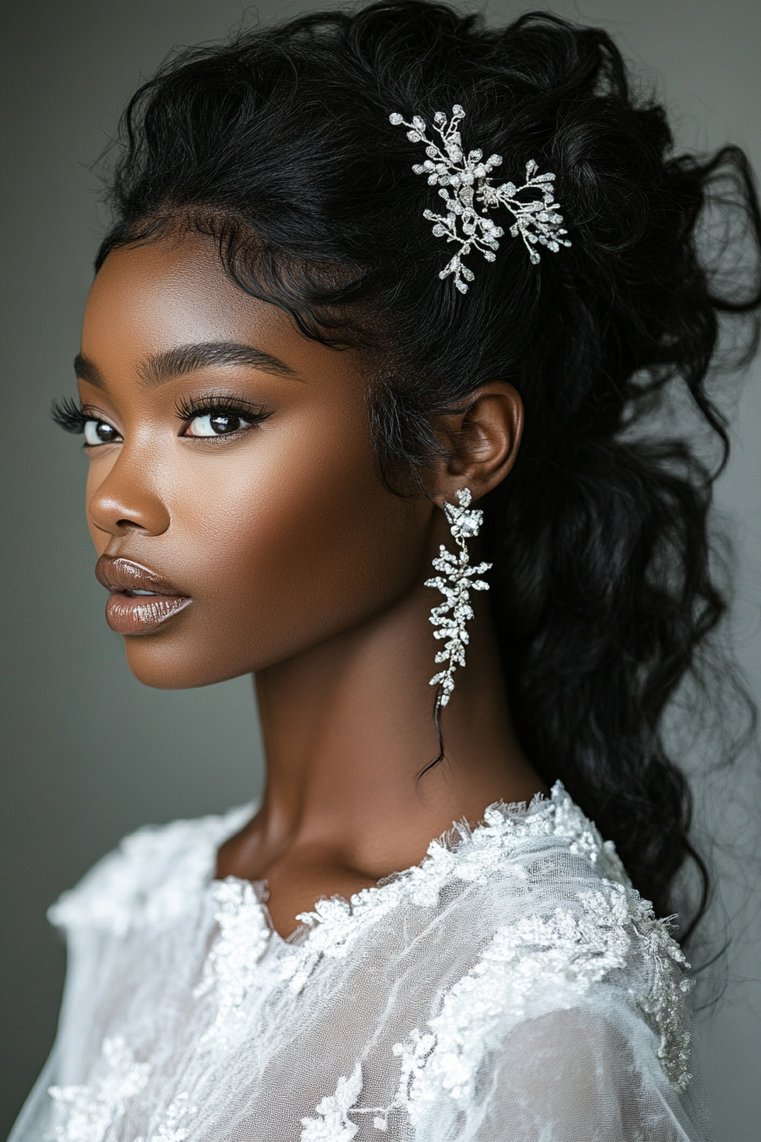Ponytail With a Messy Bun