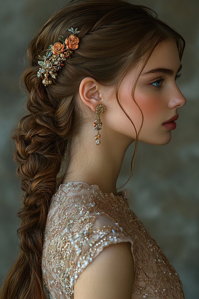 Ponytail With a Twist and Clip