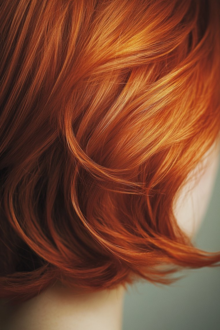 Red Feathered Short Cut