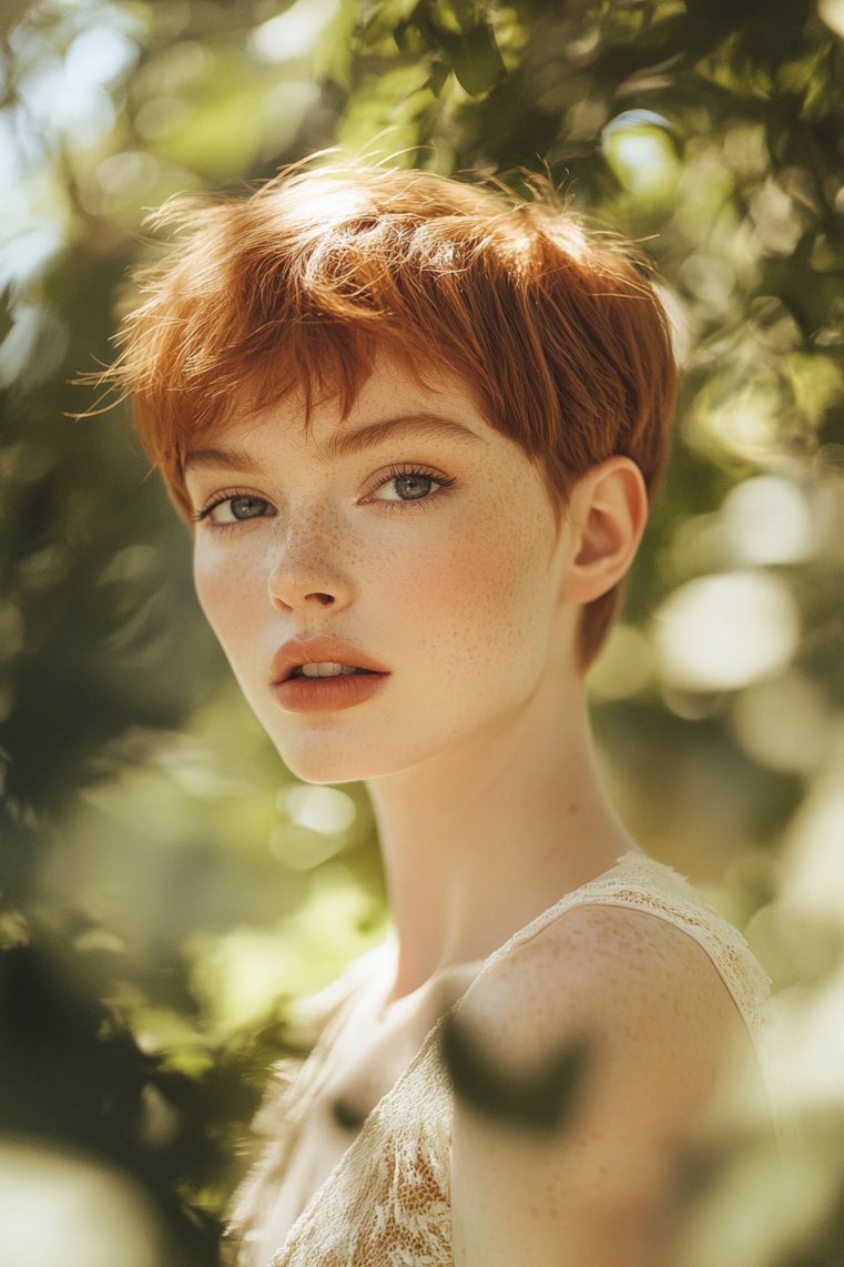 Red Hair With Subtle Highlights