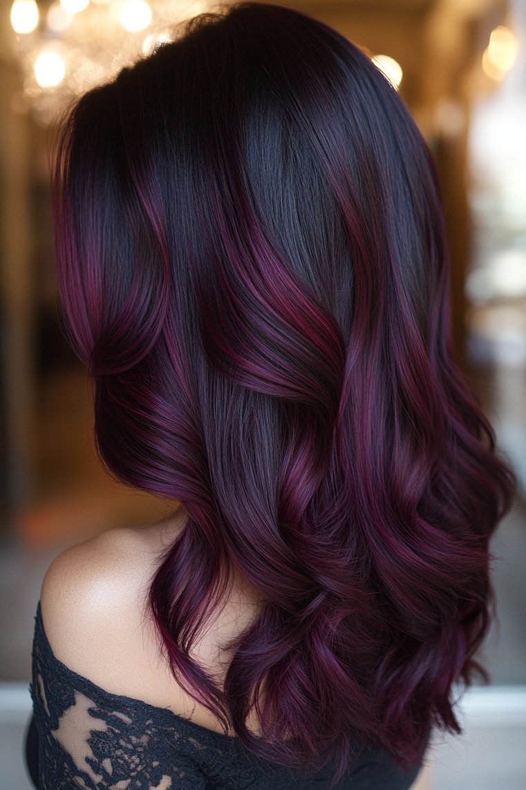 Rich Burgundy Ombre