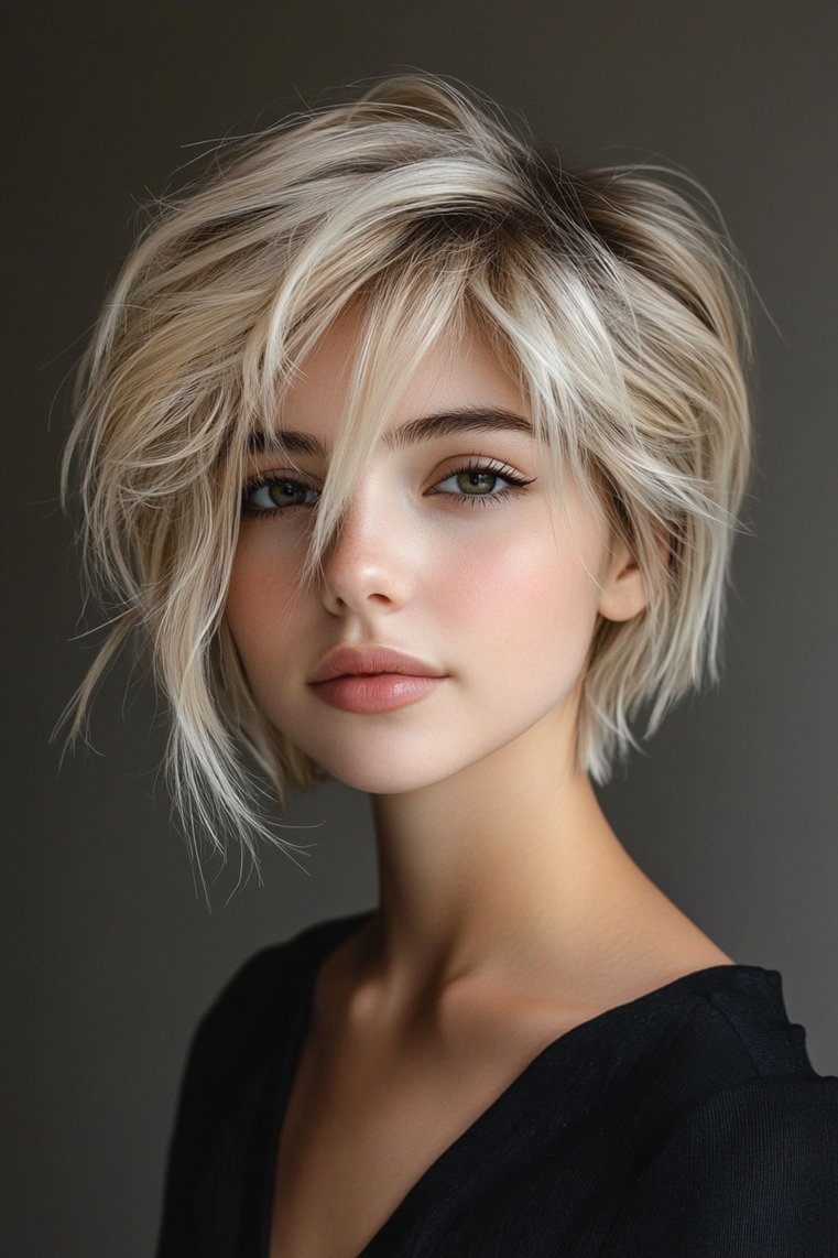 Sandy Blonde Ombre Pixie