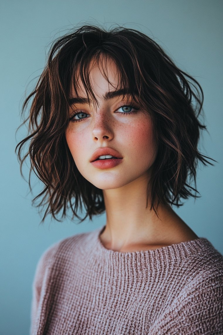 Shaggy Bob With Undercut