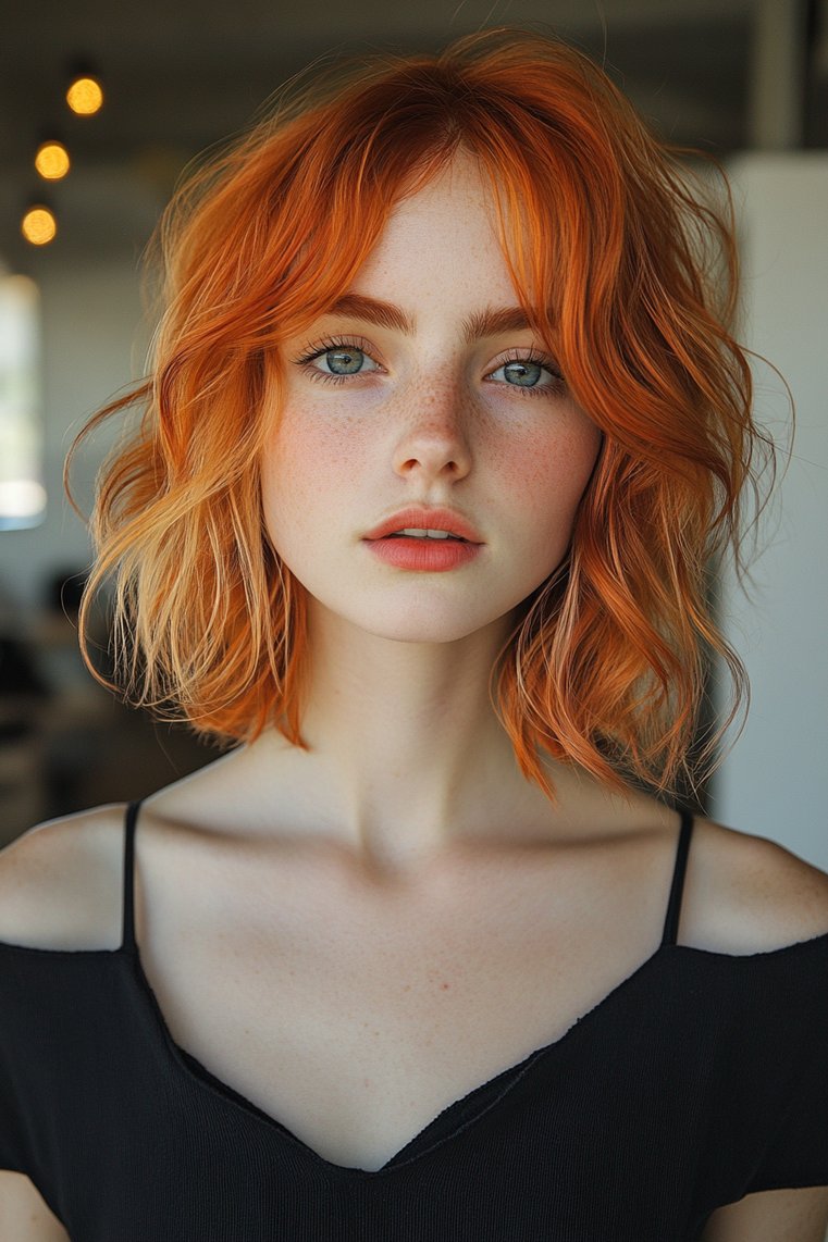 Shaggy Bob With a Playful Vibe