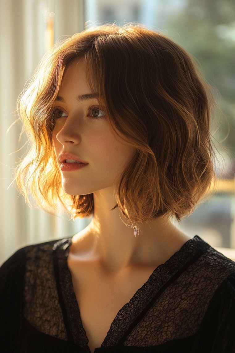 Shaggy Bob With a Soft Glow