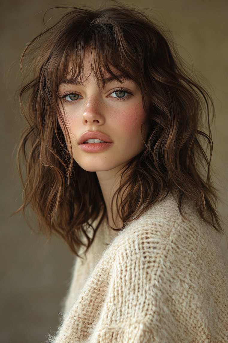 Shaggy Cut With Feathered Layers