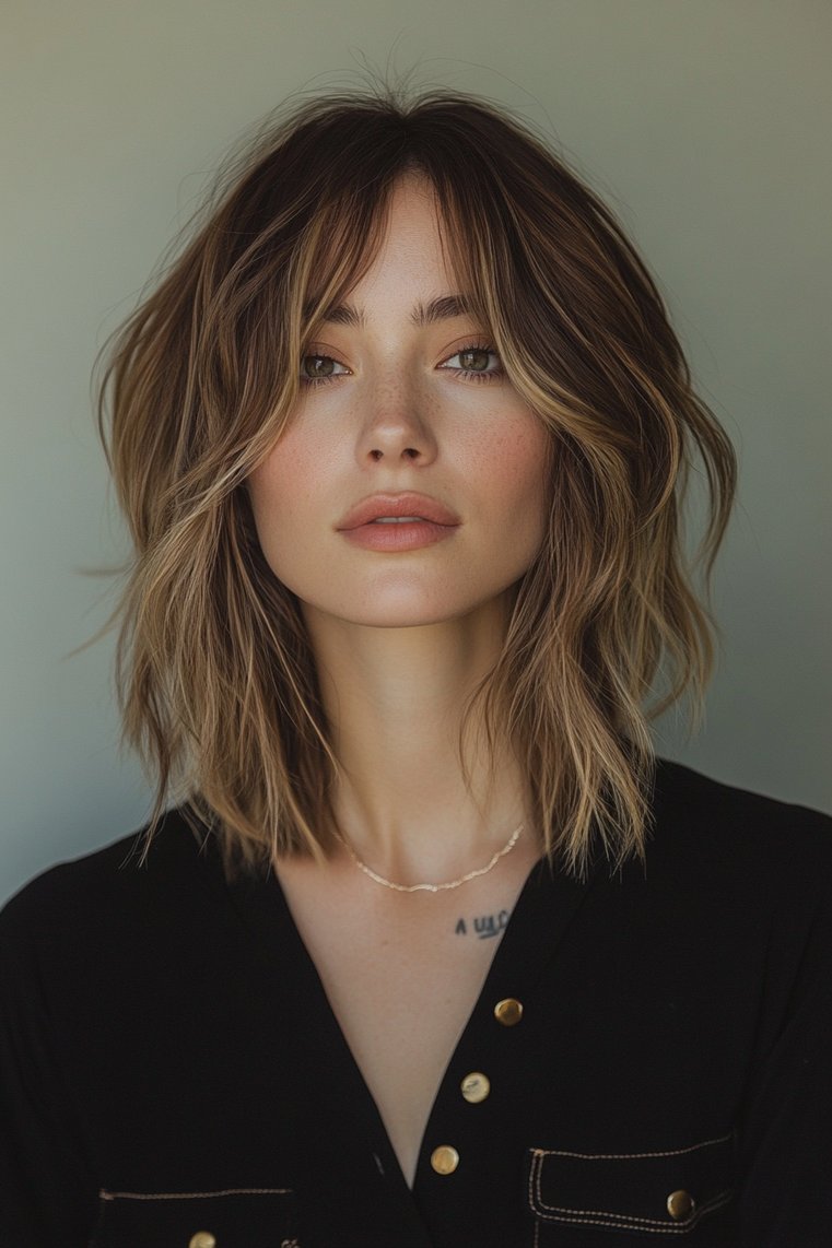 Shaggy Cut With Highlights