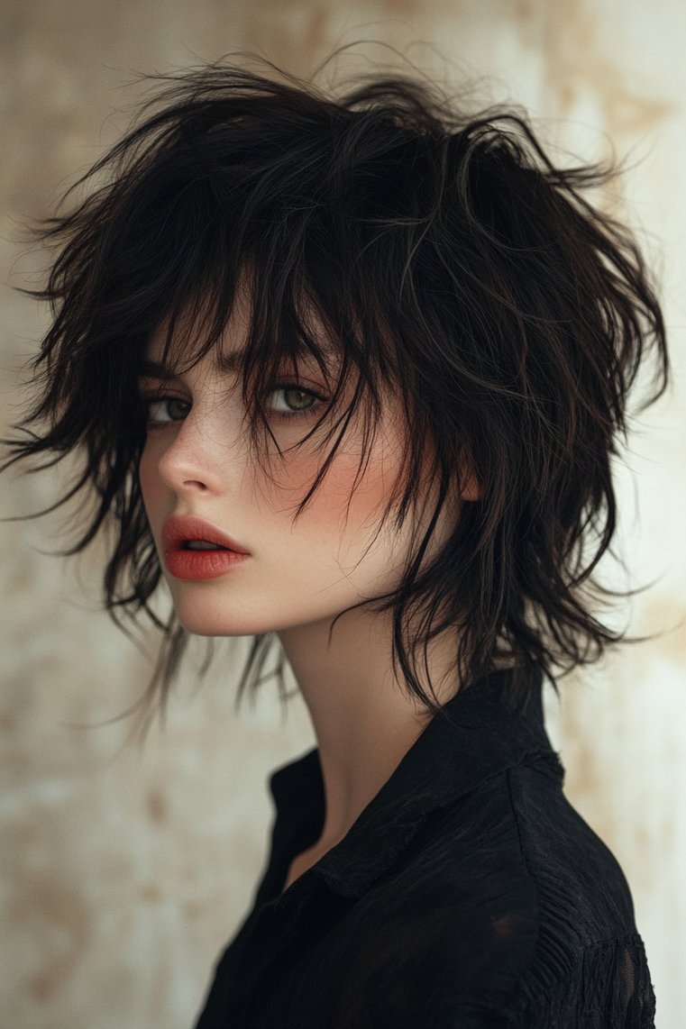 Shaggy Wolf Cut for a Rocker Look