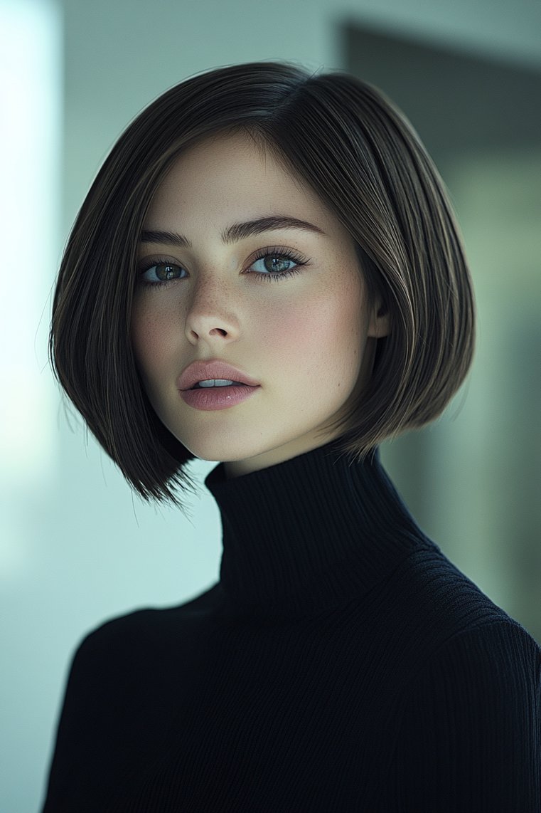 Short Bob With Side Part