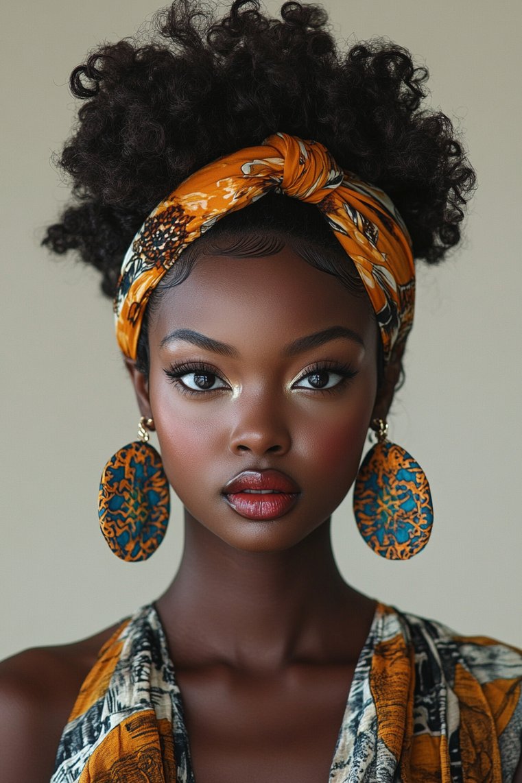 Short Hair With Statement Accessories