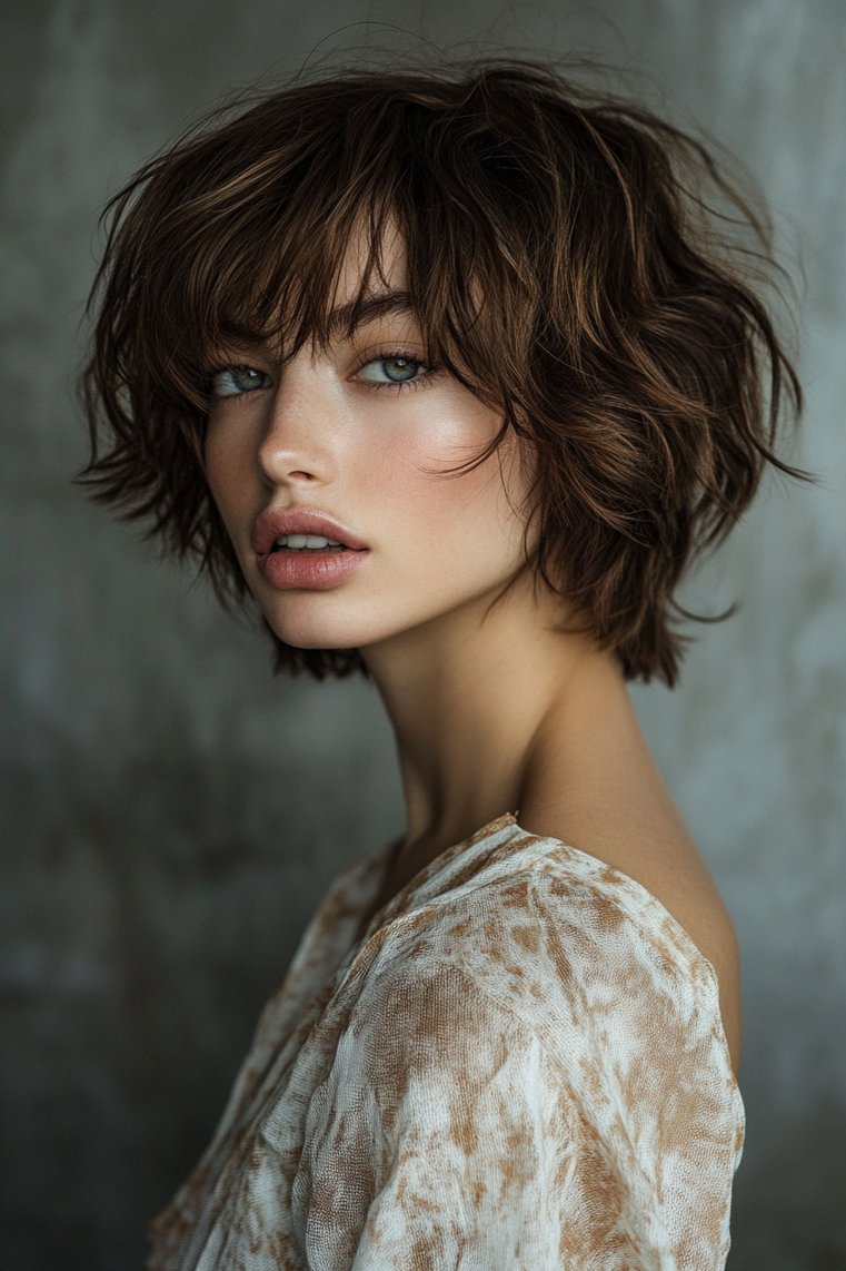 Short Shag With Tousled Texture