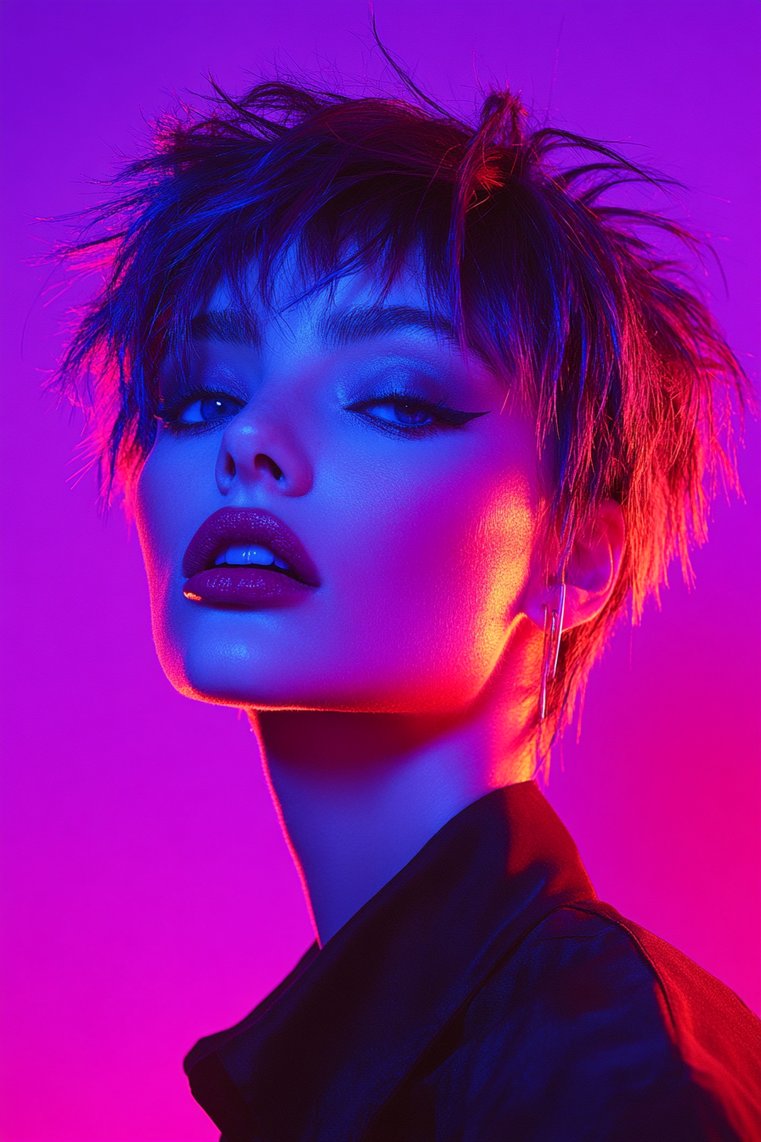 Short and Spiky Cut