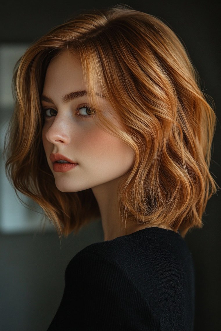 Shoulder-Length Layered Bob