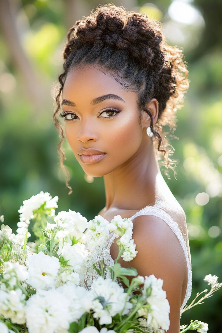 Side Braid Updo