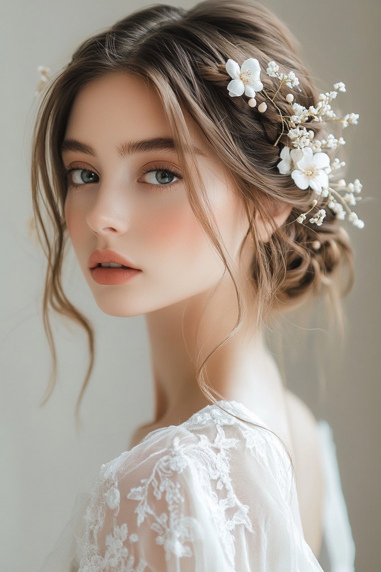 Side Braided Updo