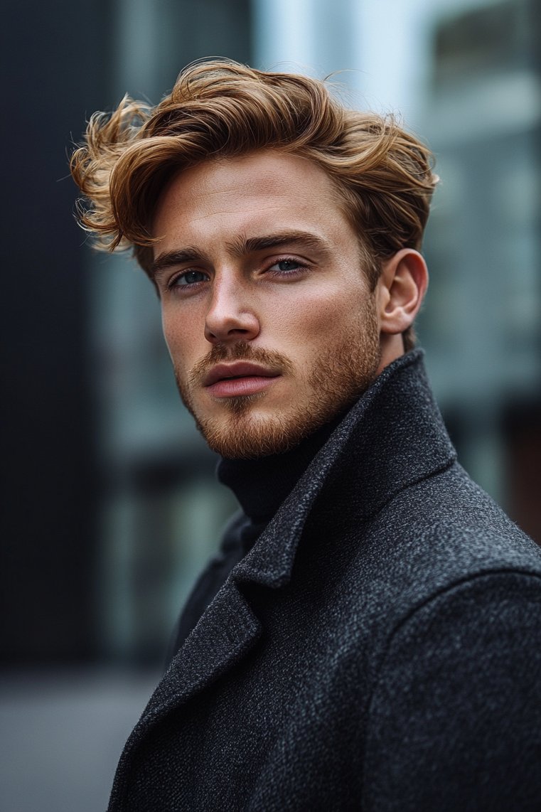Side Part With Waves