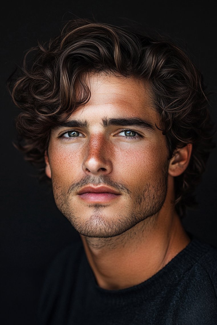 Side Part With Waves