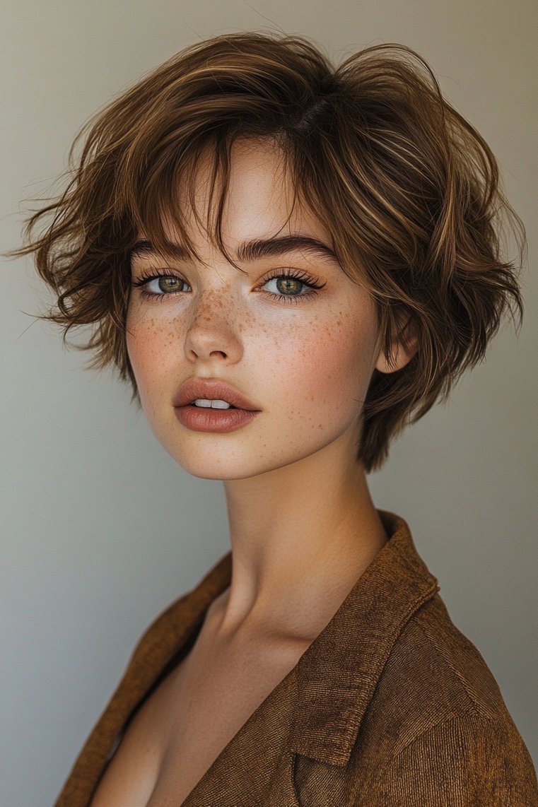 Side Parted Pixie