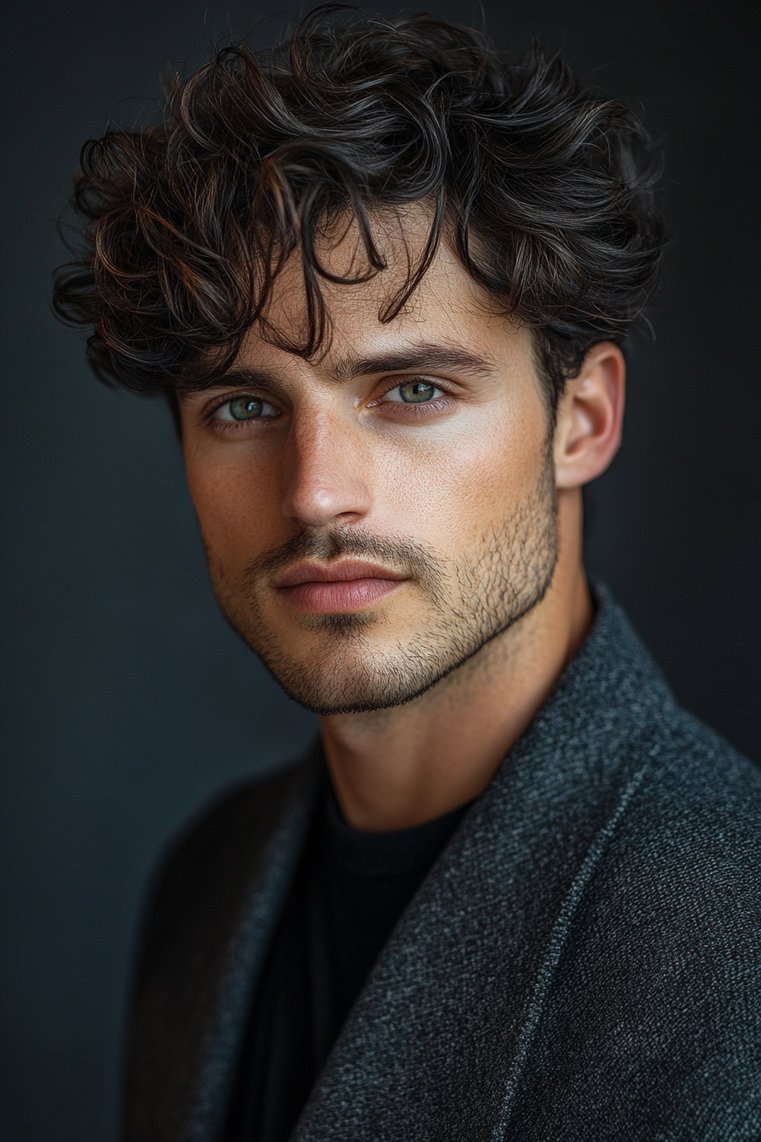 Side-Swept Curls