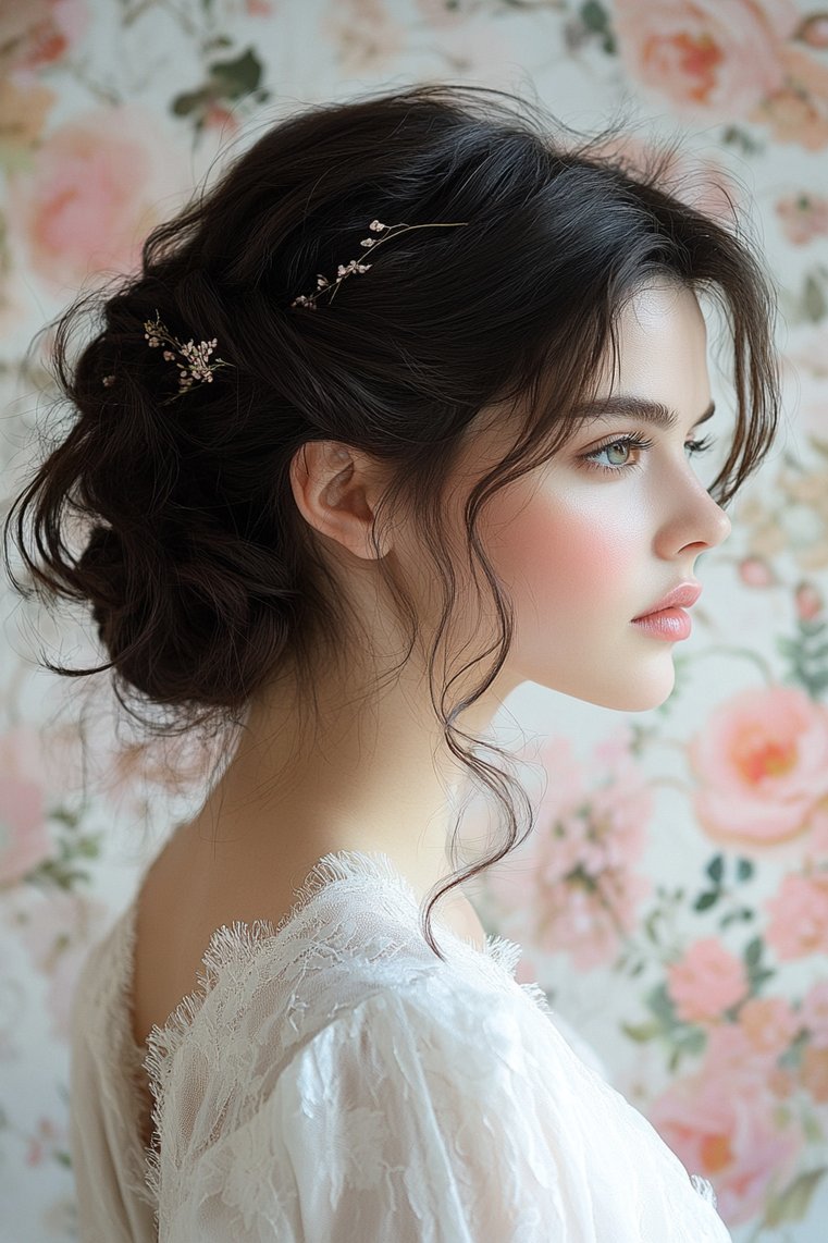 Side-Swept Curls With Volume