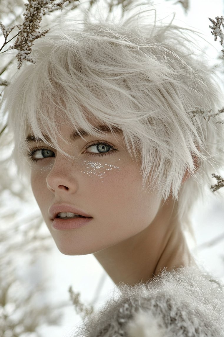 Silver Shag Cut