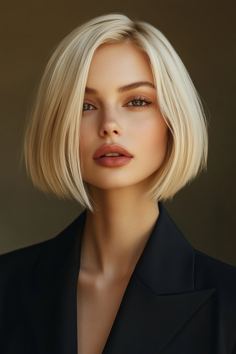 Sleek Blunt Bob