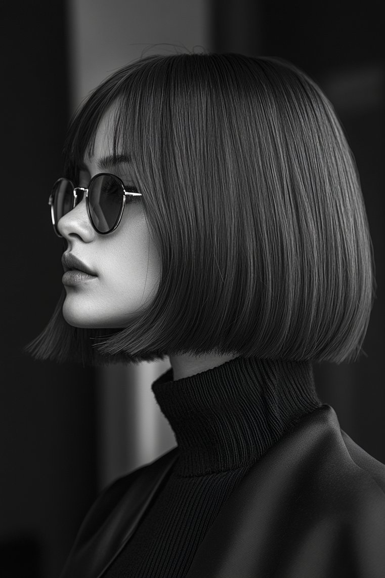 Sleek Blunt Bob