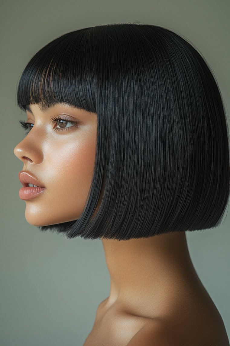 Sleek Blunt Lob