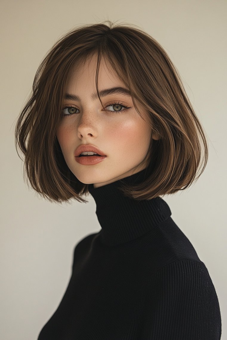 Sleek Brown Bob