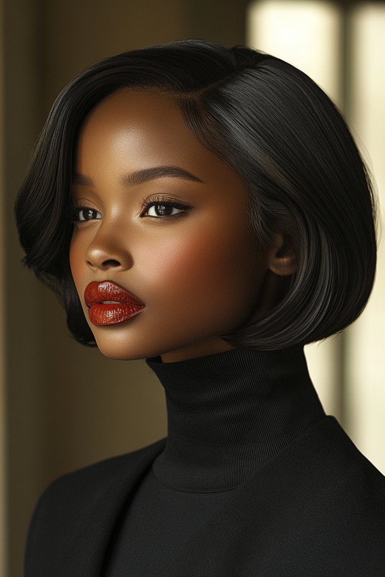 Sleek Layered Bob