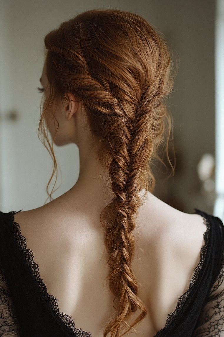Sleek Low Braid